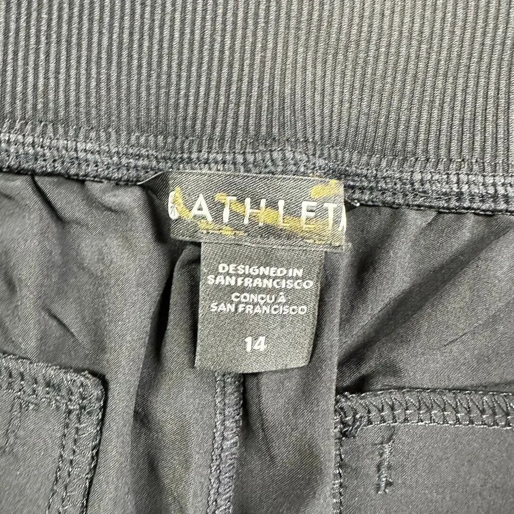 Athleta Pants Women 14 Black Brooklyn Mid Rise Ankle City Classic Commute Casual
